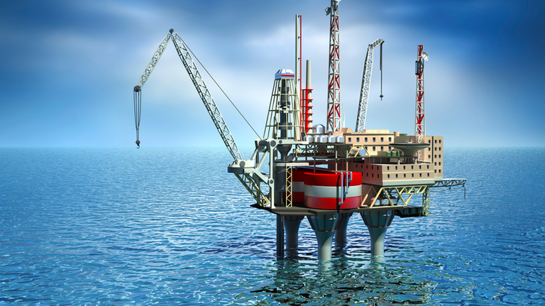 Drilling platform, Offshore oil rig structure-DirCom-Thinkstocks_credits